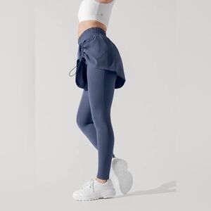 PopFlex Bungee Skleggings 2 in 1 Skirt Leggings in Navy Blue, Size XXS/XS